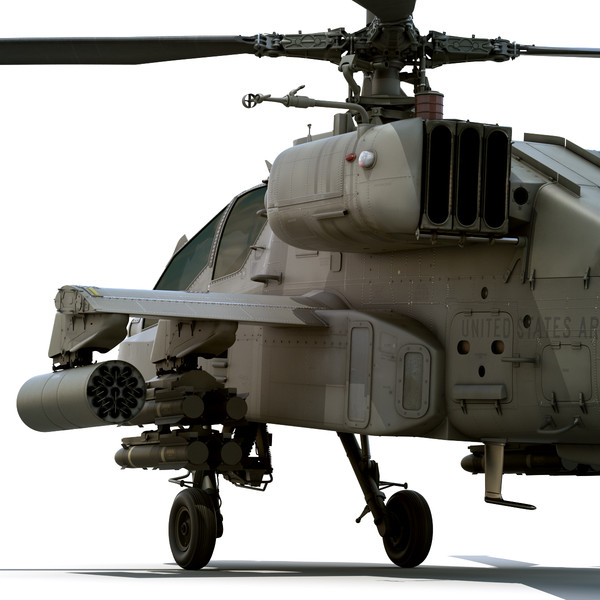max boeing ah-64d apache longbow - Boeing AH-64D Apache Longbow Attack Helicopter by cgshape