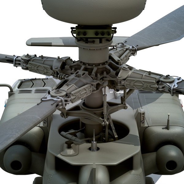 max boeing ah-64d apache longbow - Boeing AH-64D Apache Longbow Attack Helicopter by cgshape