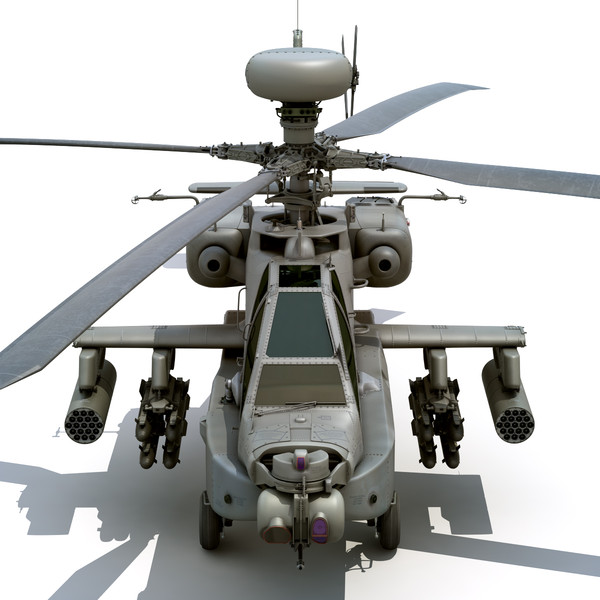 max boeing ah-64d apache longbow - Boeing AH-64D Apache Longbow Attack Helicopter by cgshape