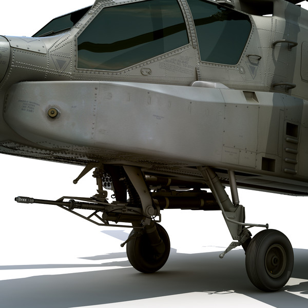 max boeing ah-64d apache longbow - Boeing AH-64D Apache Longbow Attack Helicopter by cgshape