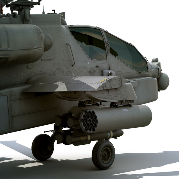 max boeing ah-64d apache longbow - Boeing AH-64D Apache Longbow Attack Helicopter by cgshape