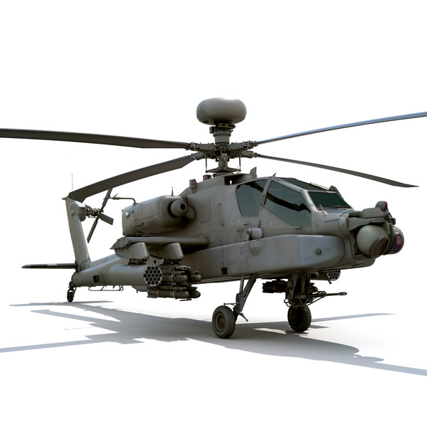 max boeing ah-64d apache longbow - Boeing AH-64D Apache Longbow Attack Helicopter by cgshape