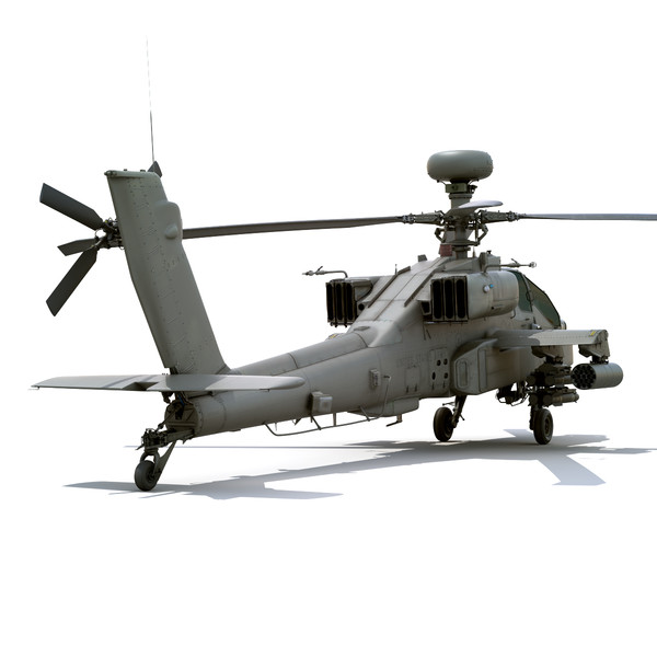 max boeing ah-64d apache longbow - Boeing AH-64D Apache Longbow Attack Helicopter by cgshape