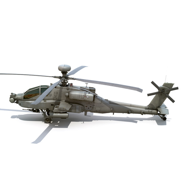 max boeing ah-64d apache longbow - Boeing AH-64D Apache Longbow Attack Helicopter by cgshape