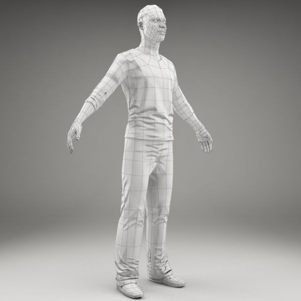 3d model axyz character human - CMan0012-M3-CS by axyzdesign
