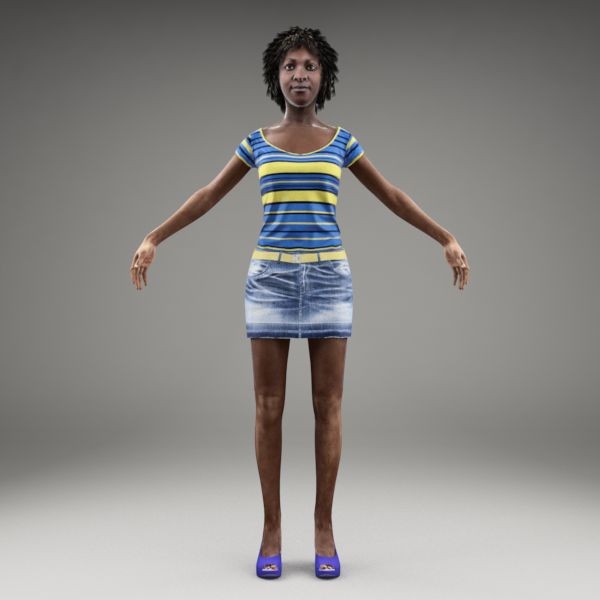 axyz body character human 3d max - CWom0014-M3-CS... by axyzdesign