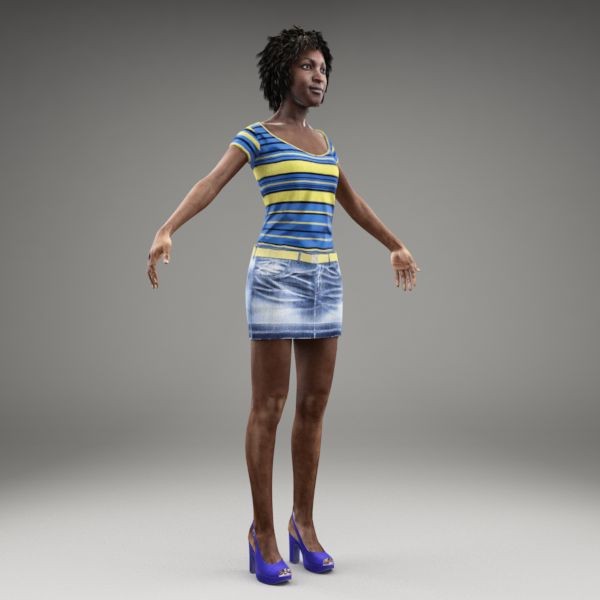 axyz body character human 3d max - CWom0014-M3-CS... by axyzdesign