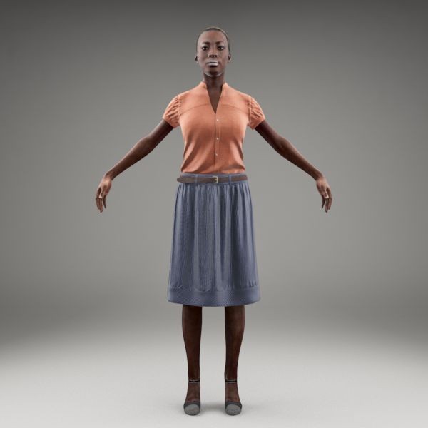 maya axyz character human - CWom0015-M3-CS by axyzdesign