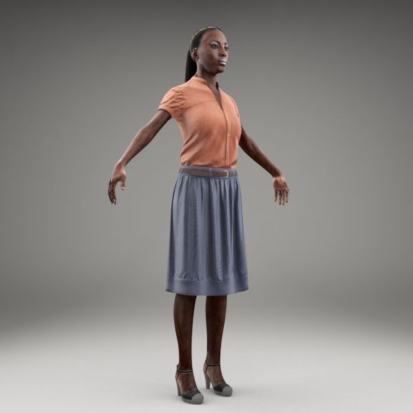 maya axyz character human - CWom0015-M3-CS by axyzdesign