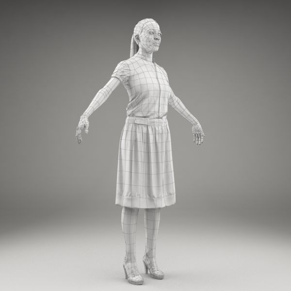 maya axyz character human - CWom0015-M3-CS by axyzdesign