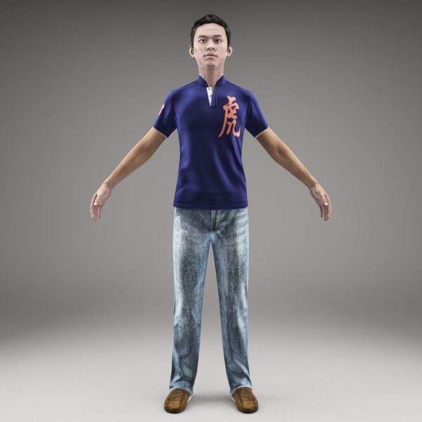 3d axyz character human model - AsMan0002-M3-CS... by axyzdesign