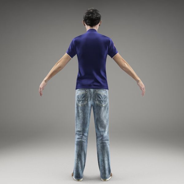 3d axyz character human model - AsMan0002-M3-CS... by axyzdesign