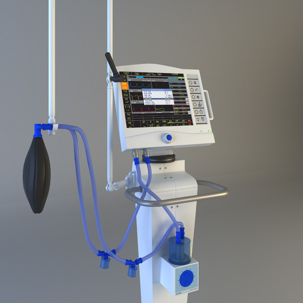 max hospital ventilator - Hospital Ventilator by platinum3dmodels