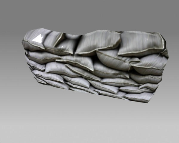 military sandbag sand bags dxf free - Sandbags - FREE by Warhead3D