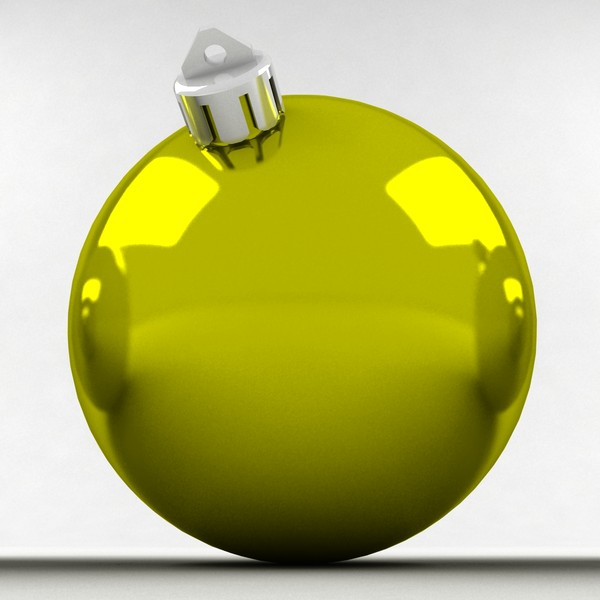 ball christmas gold glossy 3d model - Christmas ball gold glossy cap v2 by Tons of Bones