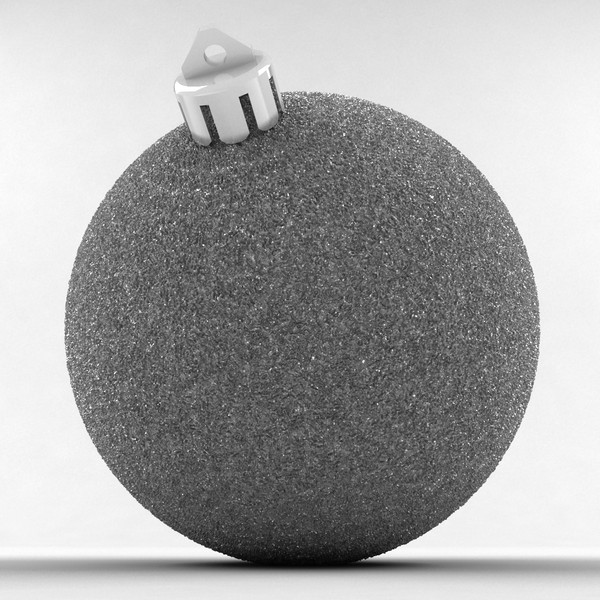 ball christmas grey grainy 3d max - Christmas ball grey grainy cap v2 by Tons of Bones