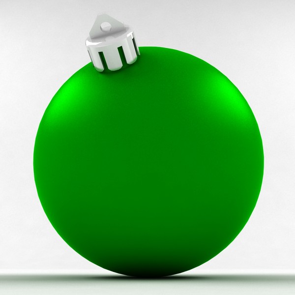 3d ball christmas green matte - Christmas ball green matte cap v2 by Tons of Bones