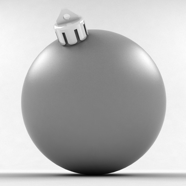 3ds max ball christmas grey matte - Christmas ball grey matte cap v2 by Tons of Bones