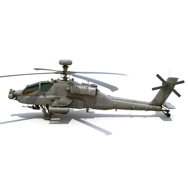 max boeing ah-64d apache longbow - Boeing AH-64D Apache Longbow Attack Helicopter by cgshape