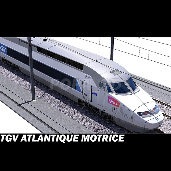 tgv motrice 3d max - Atlantique TGV Motrice by POPA_3D