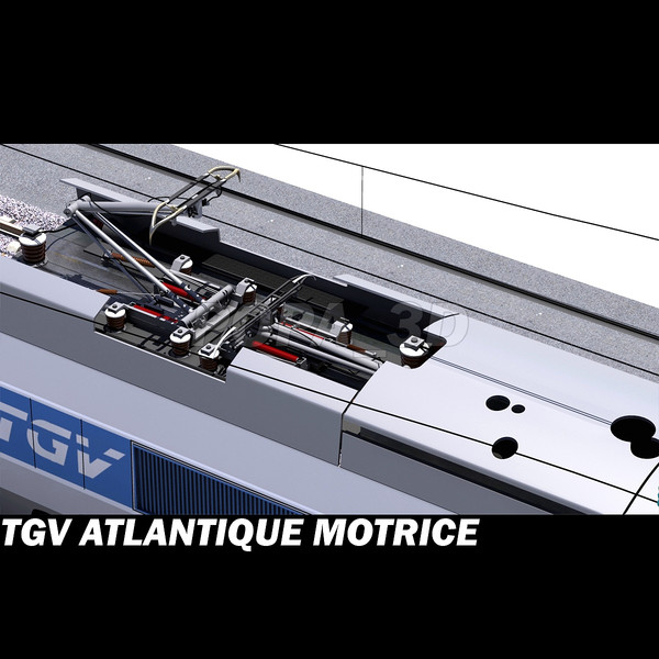 tgv motrice 3d max - Atlantique TGV Motrice by POPA_3D