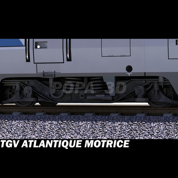 tgv motrice 3d max - Atlantique TGV Motrice by POPA_3D