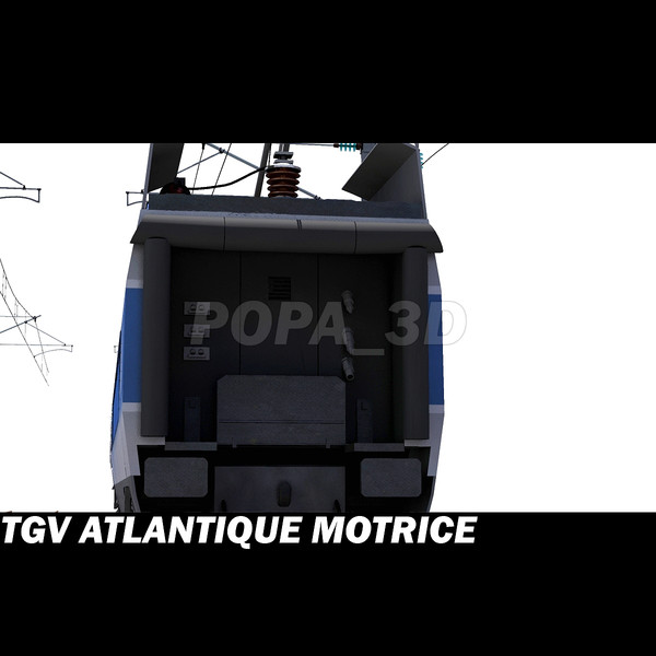 tgv motrice 3d max - Atlantique TGV Motrice by POPA_3D