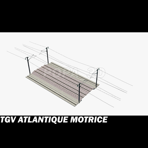 tgv motrice 3d max - Atlantique TGV Motrice by POPA_3D