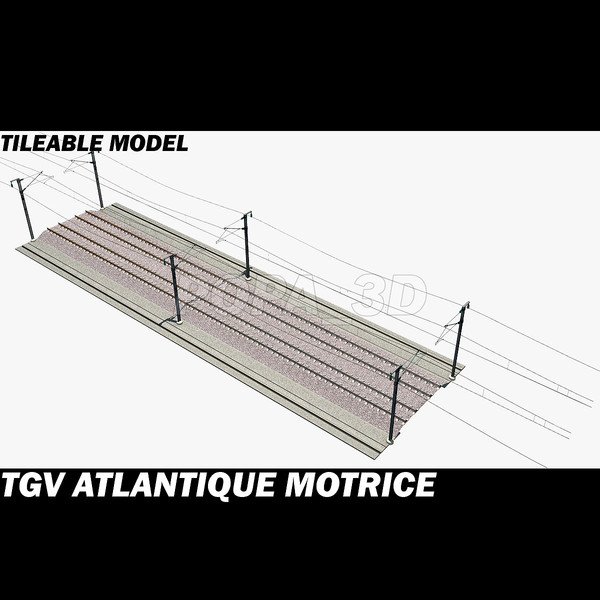 tgv motrice 3d max - Atlantique TGV Motrice by POPA_3D