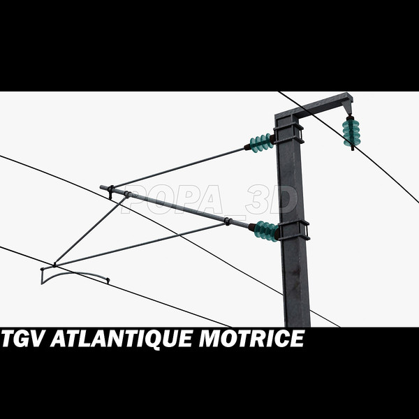 tgv motrice 3d max - Atlantique TGV Motrice by POPA_3D