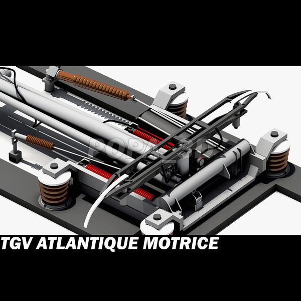 tgv motrice 3d max - Atlantique TGV Motrice by POPA_3D