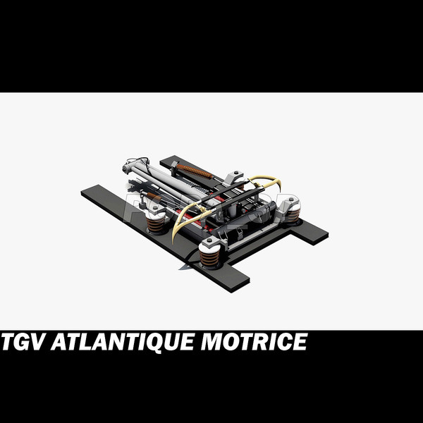 tgv motrice 3d max - Atlantique TGV Motrice by POPA_3D