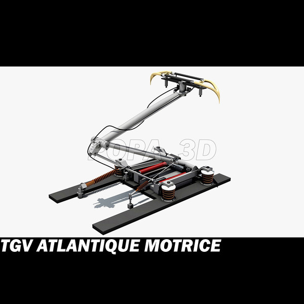 tgv motrice 3d max - Atlantique TGV Motrice by POPA_3D
