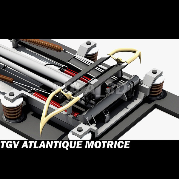 tgv motrice 3d max - Atlantique TGV Motrice by POPA_3D