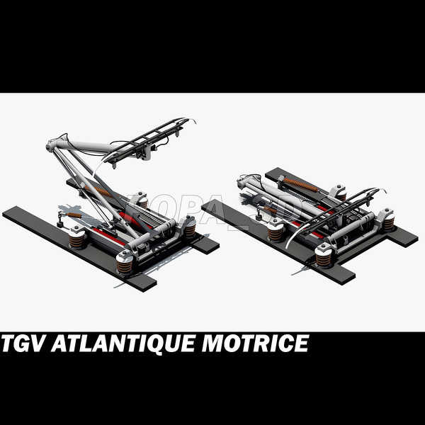 tgv motrice 3d max - Atlantique TGV Motrice by POPA_3D