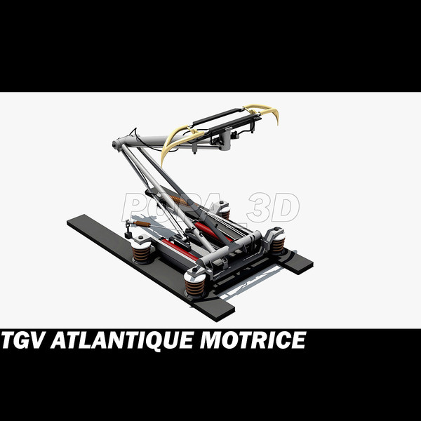 tgv motrice 3d max - Atlantique TGV Motrice by POPA_3D