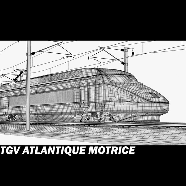 tgv motrice 3d max - Atlantique TGV Motrice by POPA_3D