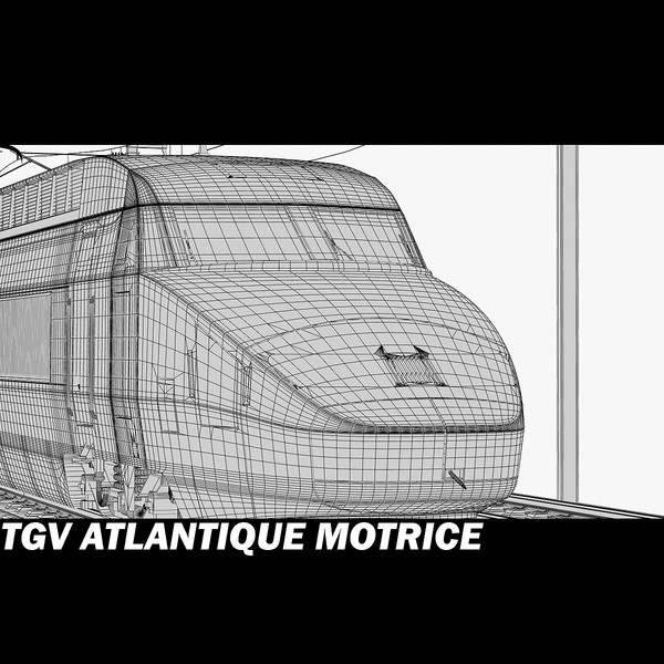 tgv motrice 3d max - Atlantique TGV Motrice by POPA_3D