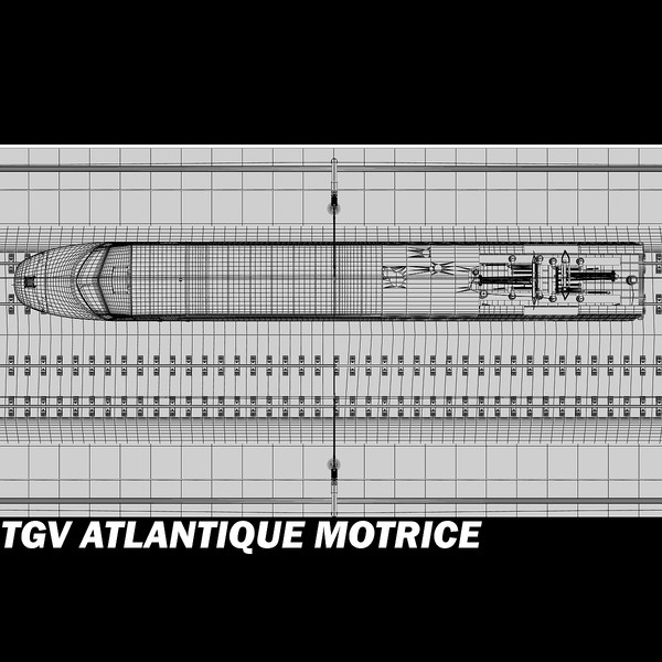 tgv motrice 3d max - Atlantique TGV Motrice by POPA_3D