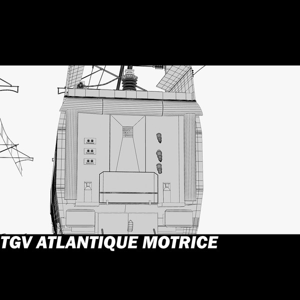 tgv motrice 3d max - Atlantique TGV Motrice by POPA_3D