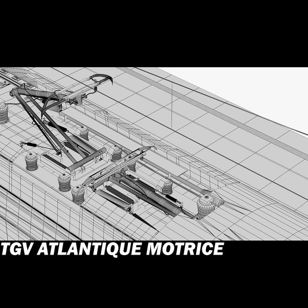tgv motrice 3d max - Atlantique TGV Motrice by POPA_3D