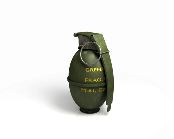 3d explosive grenade model - grenade by idobs