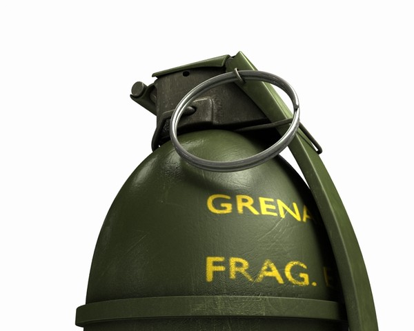 3d explosive grenade model - grenade by idobs