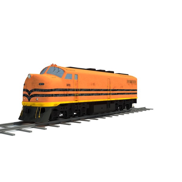 3d model train railway - Train by Gandoza