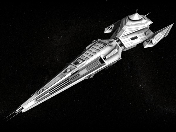 free ss-61 spaceship 3d model - SS-61 spaceship by Kalitehnis