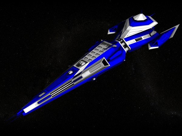 free ss-61 spaceship 3d model - SS-61 spaceship by Kalitehnis
