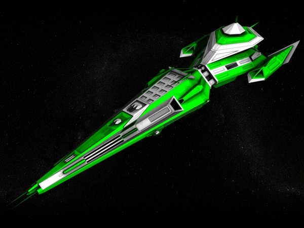 free ss-61 spaceship 3d model - SS-61 spaceship by Kalitehnis
