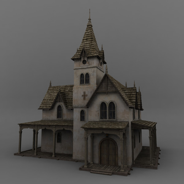 building church 3d max - Church by mariusce