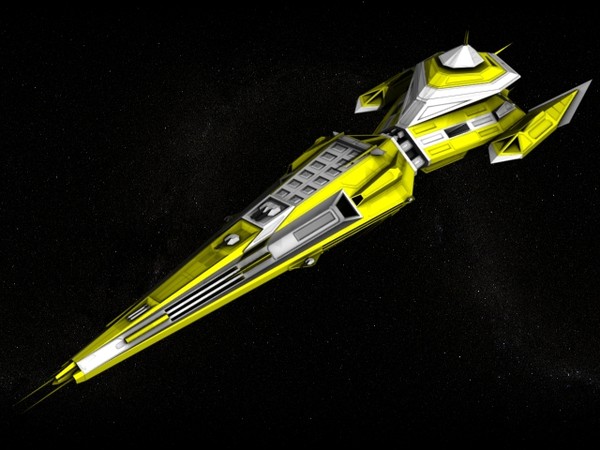 free ss-61 spaceship 3d model - SS-61 spaceship by Kalitehnis