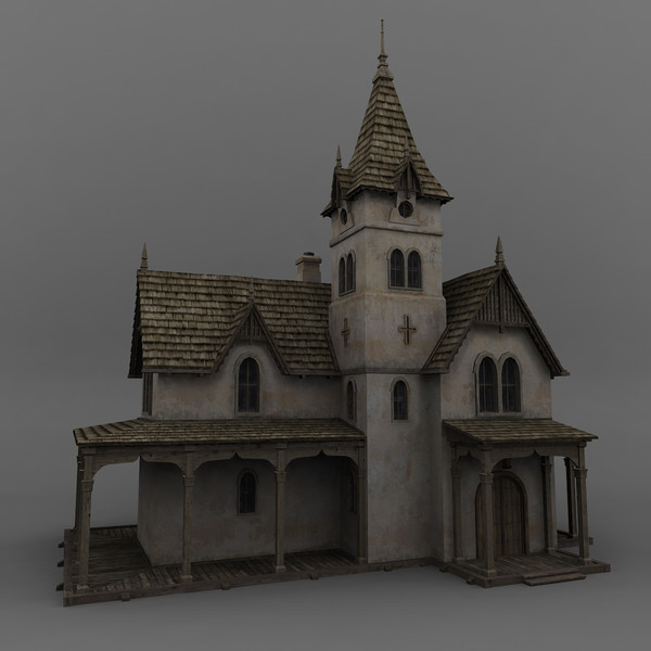 building church 3d max - Church by mariusce